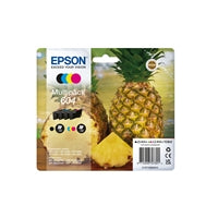 Epson 604 Genuine Ink Cartridges 4-Pack CMYK Pineapple Original Epson 604 Genuine Ink Cartridges 4-Pack CMYK Pineapple Original
